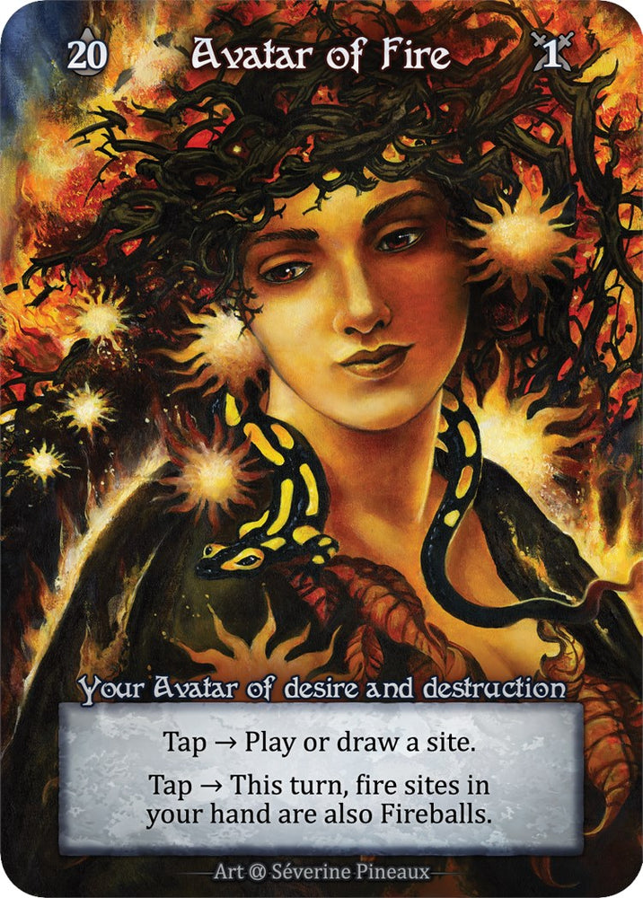 Avatar of Fire (Preconstructed Deck) [Alpha]