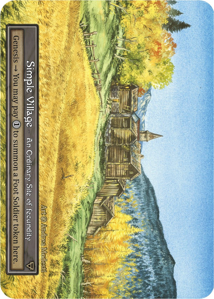 Simple Village (Foil) [Beta]