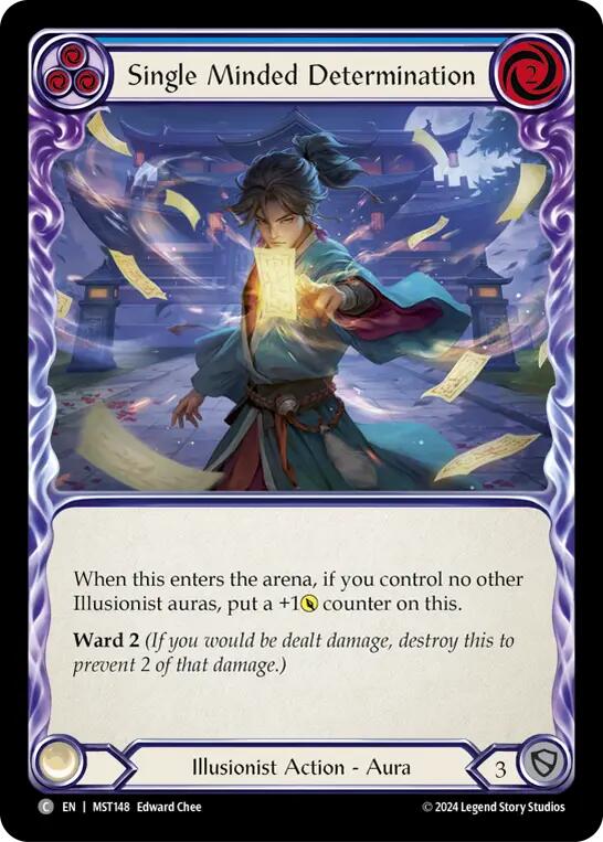 Single Minded Determination (Blue) [MST148] (Part the Mistveil)