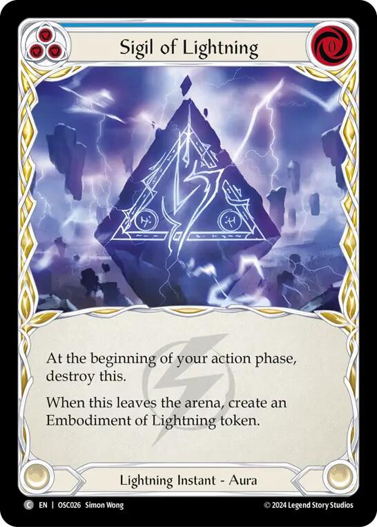 Sigil of Lightning [OSC026] (Rosetta Oscilio Blitz Deck)