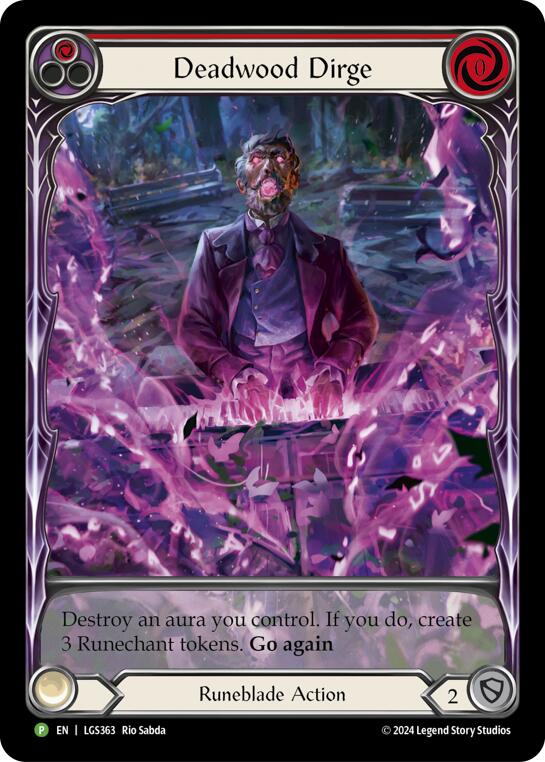 Deadwood Dirge (Red) (Extended Art) - LGS363 [LGS363] (Promo)  Rainbow Foil