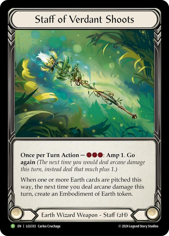 Staff of Verdant Shoots - LGS333 [LGS333] (Promo)  Rainbow Foil