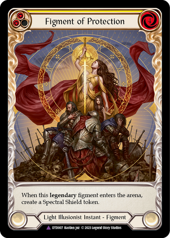 Figment of Protection // Aegis, Archangel of Protection (Marvel) [DTD007] (Dusk Till Dawn)  Cold Foil