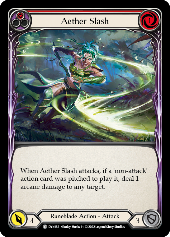 Aether Slash (Red) [DYN182] (Dynasty)