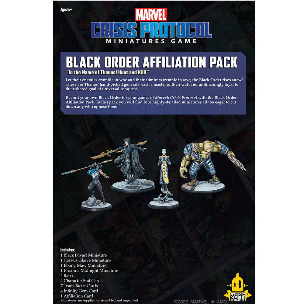 Crisis Protocol Black Order Affiliation Pack