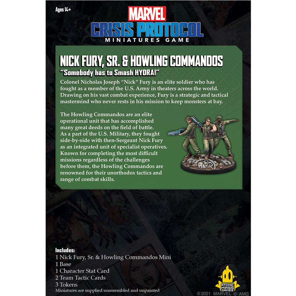 Crisis Protocol Nick Fury, Sr. & Howling Commandos Expansion