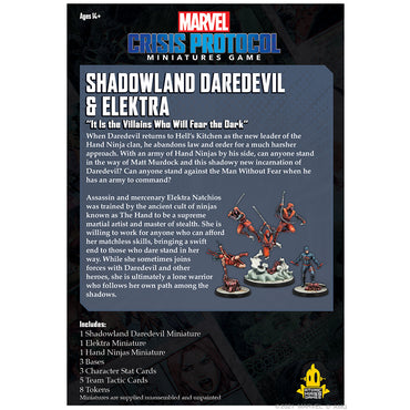Crisis Protocol Shadowland Daredevil & Elektra