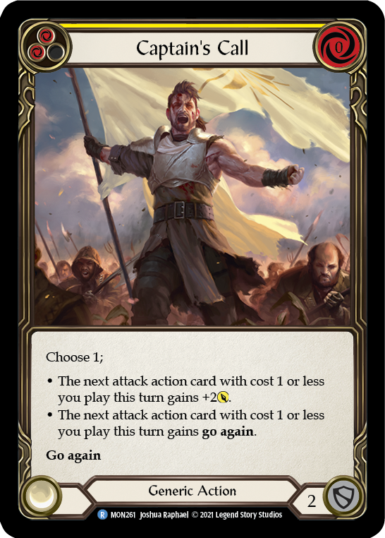 Captain's Call (Yellow) [MON261] (Monarch)  1st Edition Normal