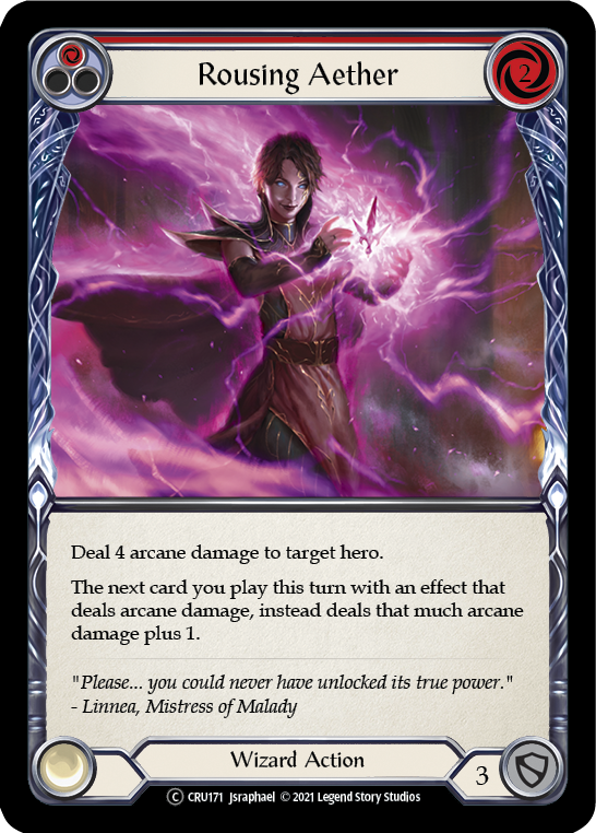 Rousing Aether (Red) [U-CRU171] (Crucible of War Unlimited)  Unlimited Rainbow Foil