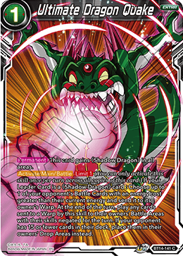 Ultimate Dragon Quake (BT14-141) [Cross Spirits]