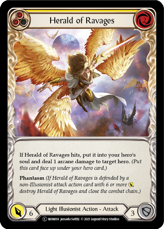 Herald of Ravages (Yellow) [U-MON018] (Monarch Unlimited)  Unlimited Normal