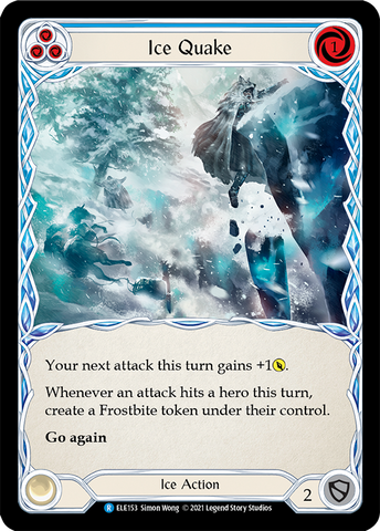 Ice Quake (Blue) [ELE153] (Tales of Aria)  1st Edition Rainbow Foil