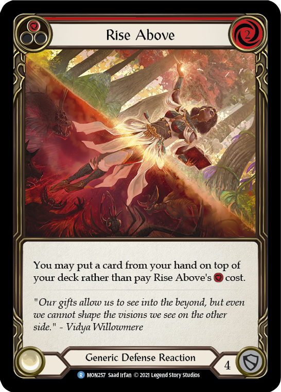 Rise Above (Red) [MON257] (Monarch)  1st Edition Normal