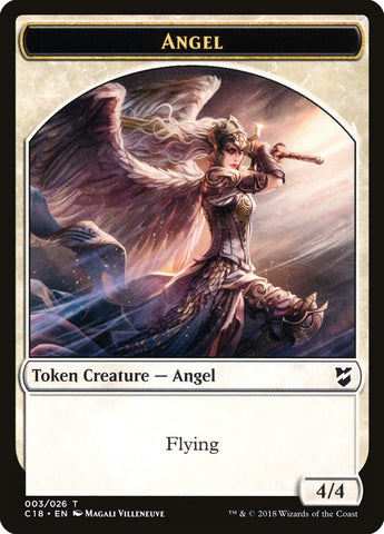 Zombie // Angel Double-sided Token [Commander 2018 Tokens]