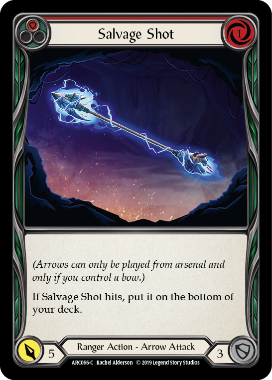 Salvage Shot (Red) [ARC066-C] (Arcane Rising)  1st Edition Normal