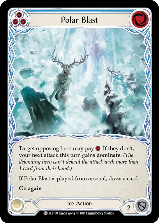 Polar Blast (Blue) [ELE168] (Tales of Aria)  1st Edition Normal