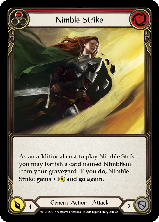 Nimble Strike (Red) [WTR185-C] (Welcome to Rathe)  Alpha Print Normal