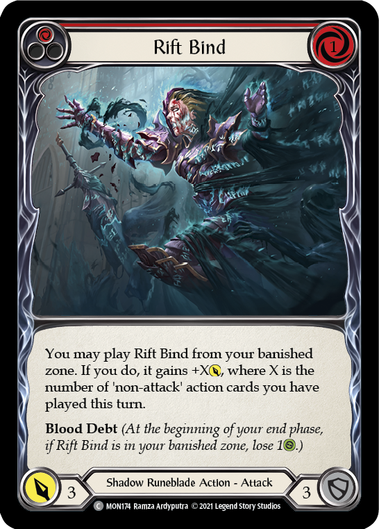 Rift Bind (Red) [MON174] (Monarch)  1st Edition Normal