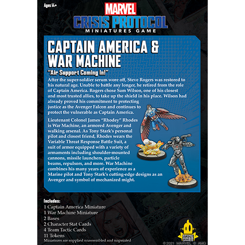 Crisis Protocol Captain America & War Machine Expansion
