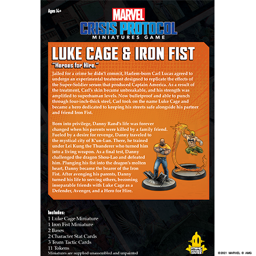 Crisis Protocol Luke Cage & Iron Fist Expansion