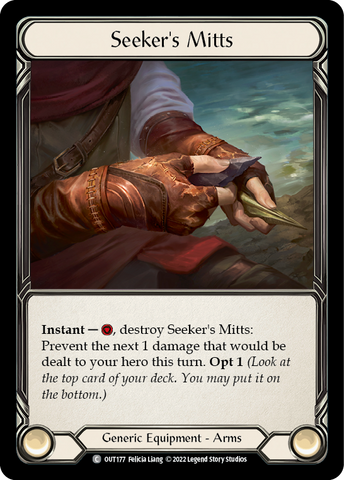 Seeker's Mitts [OUT177] (Outsiders)  Cold Foil