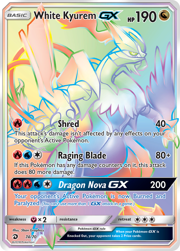 White Kyurem GX (74/70) [Sun & Moon: Dragon Majesty]