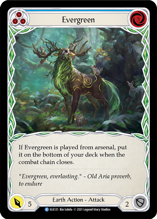 Evergreen (Blue) [ELE121] (Tales of Aria)  1st Edition Normal