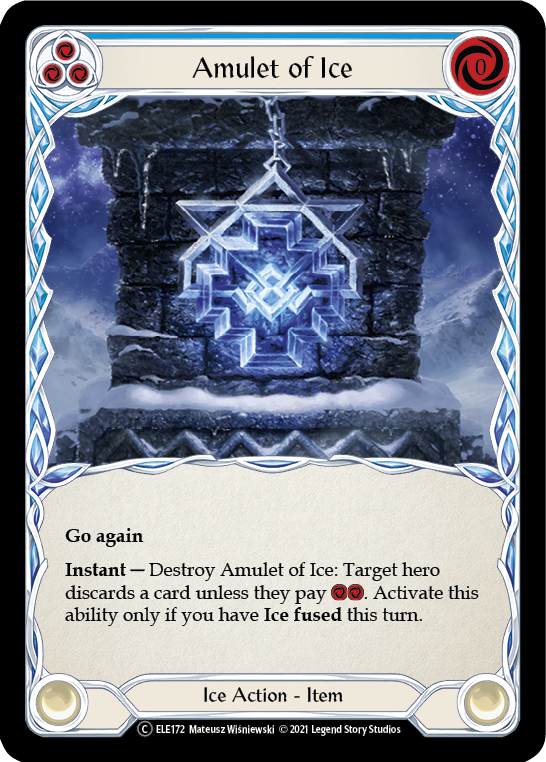 Amulet of Ice [U-ELE172] (Tales of Aria Unlimited)  Unlimited Rainbow Foil