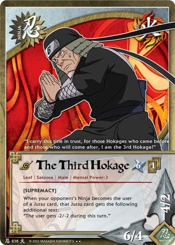 The Third Hokage - N-838 - Rare - 1st Edition NM/LP